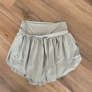 Sage green high waisted shorts